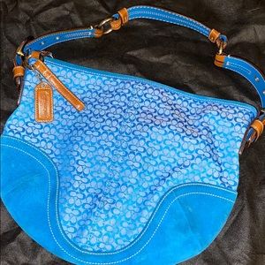 Teal Coach “C” bag